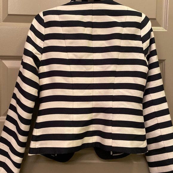 Worthington Lapel Blazer with Black & Cream Stripe - Picture 3 of 4